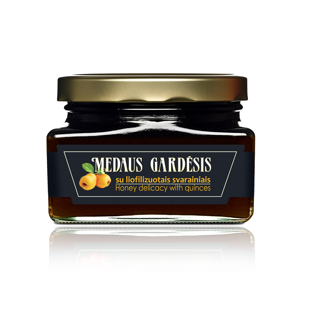 Medaus gardėsis su liofilizuotais svarainiais