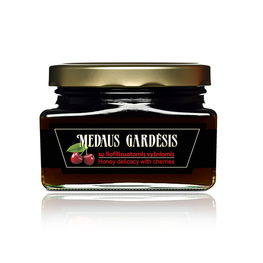 Medaus gardėsis su liofilizuotais svarainiais